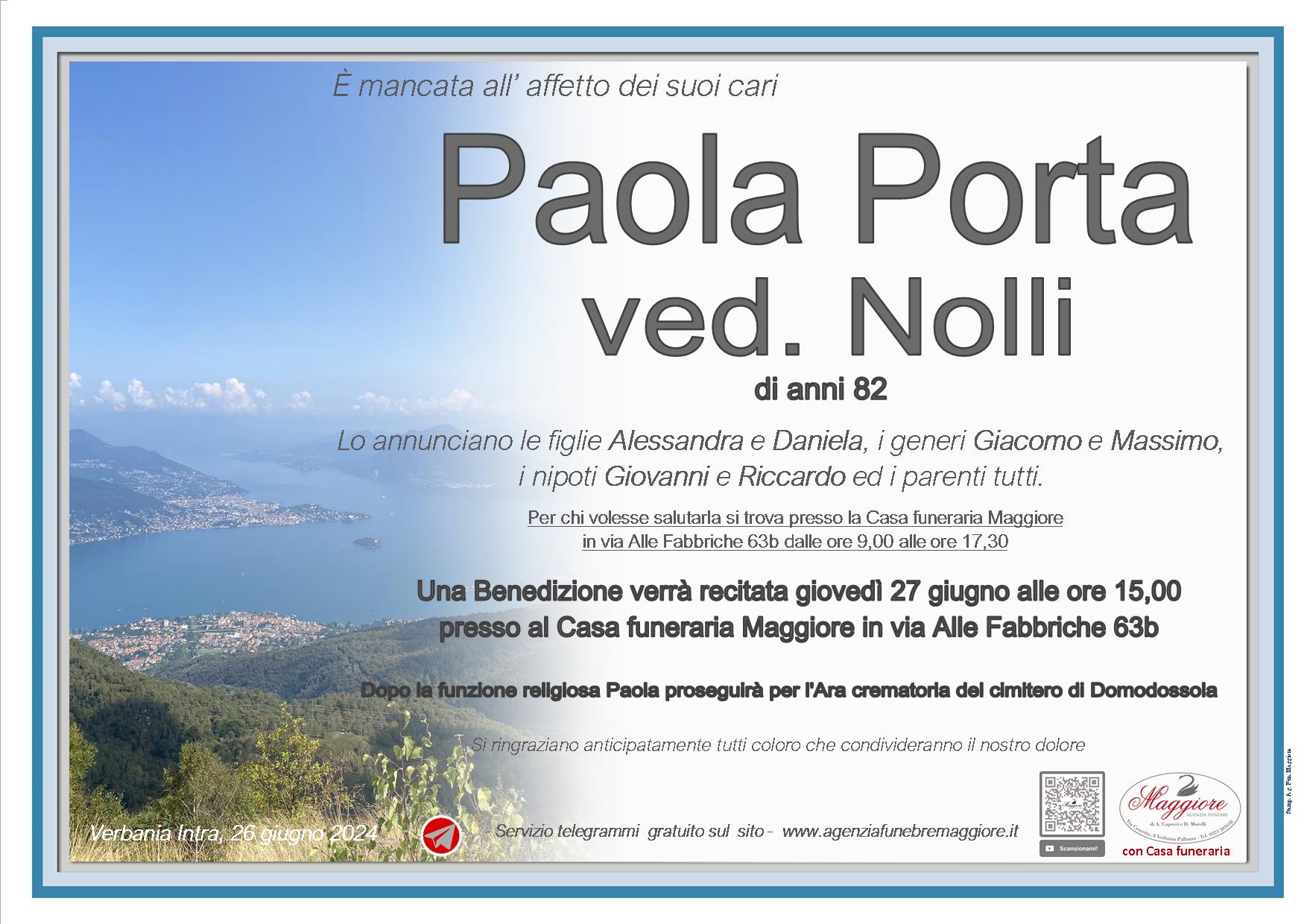 Paola Porta ved. Nolli