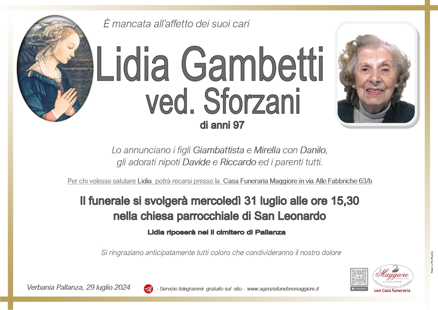 Lidia Gambetti ved. Sforzani