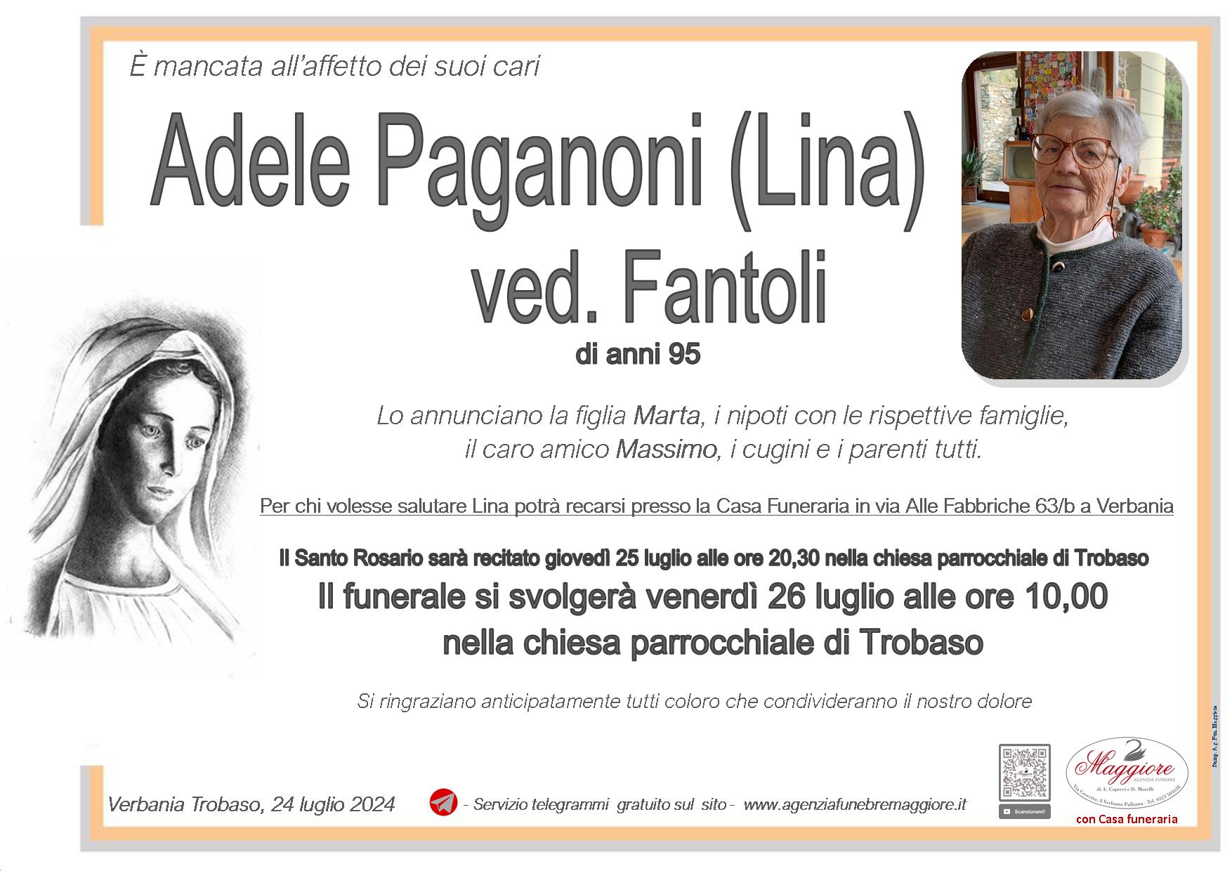 Adele Paganoni ved. Fantoli