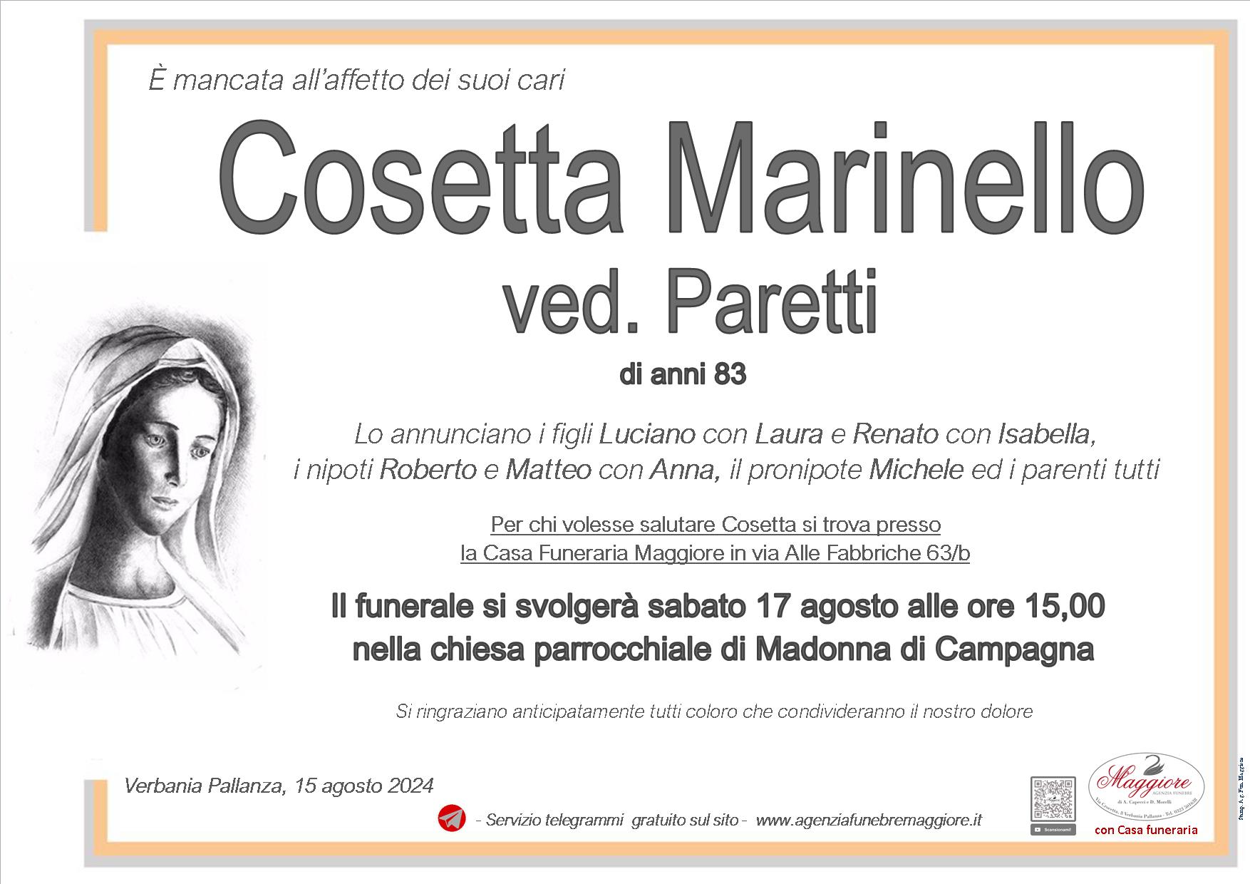 Cosetta Marinello ved. Paretti