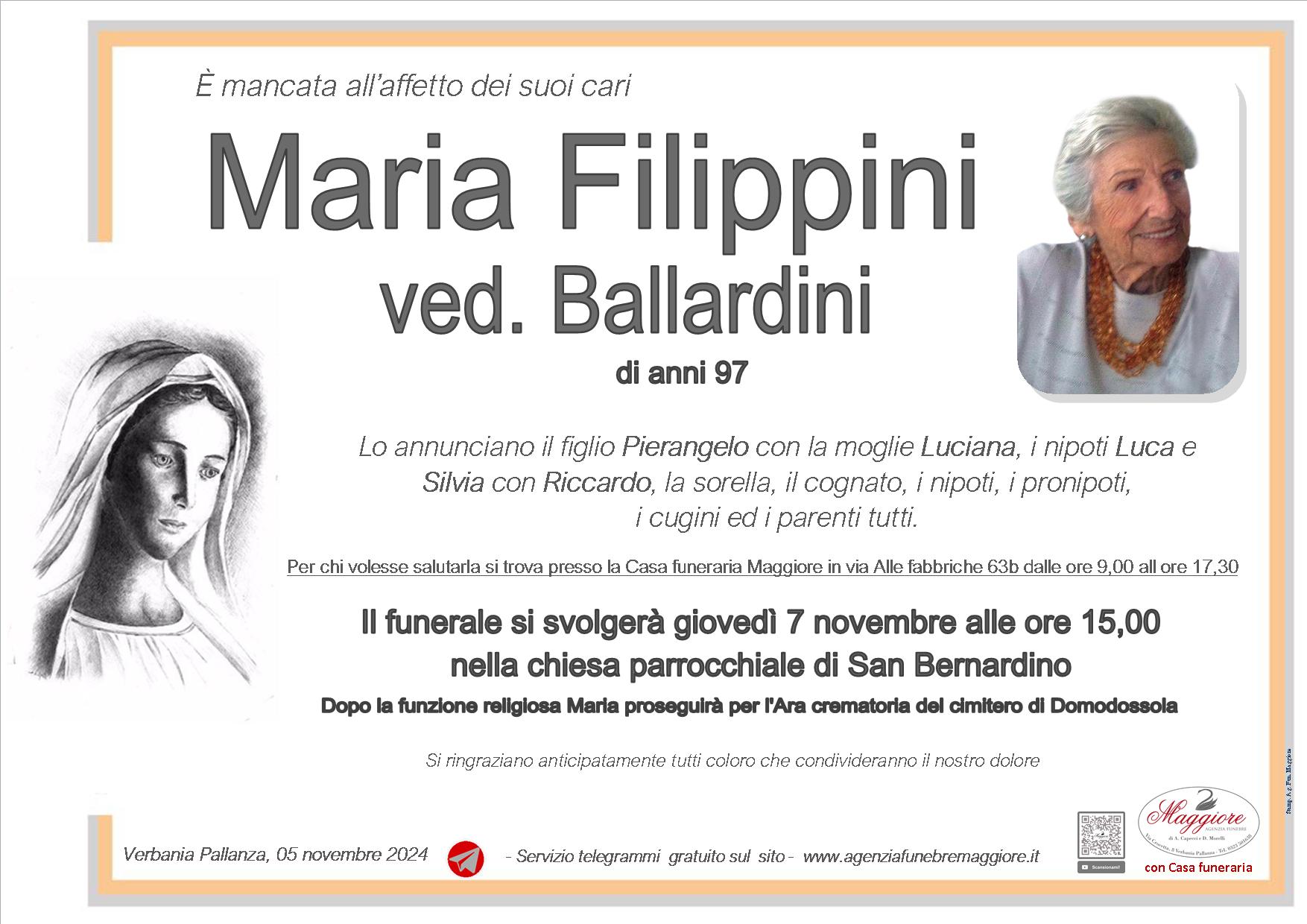 Maria Filippini ved. Ballardini