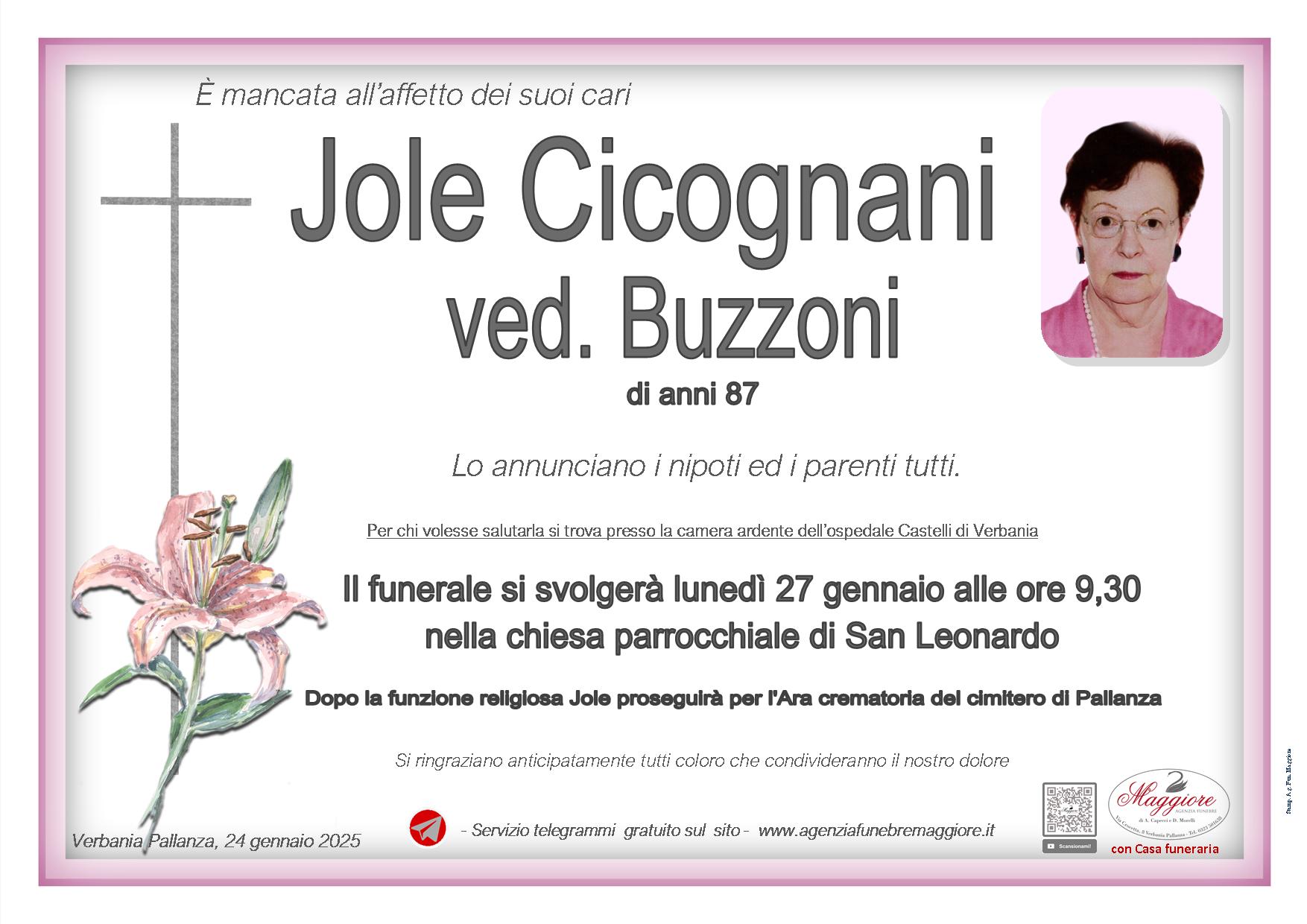 Jole Cicognani ved. Buzzoni